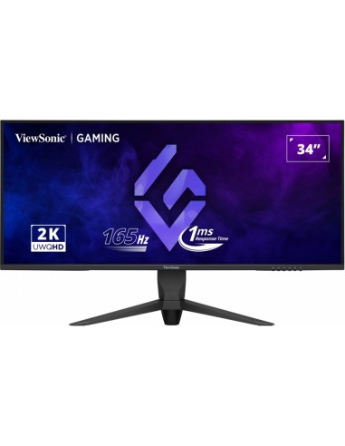Viewsonic Monitor 34" VX3480-2K-PRO QHD - 165Hz - Respuesta 1ms - Flat Monitor - 21 9 - 2 HDMI - DisplayPort - Ajustable en
