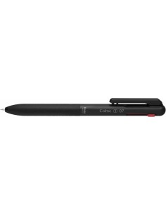 Pentel Calme Boligrafo Retractil de 3 Colores 0.7mm - Cuerpo Color Negro - Colores Tinta Azul-Rojo y Negro