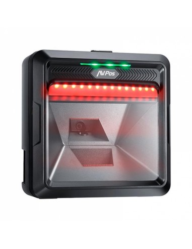 AVPos AVP-BP760-2D Lector de Codigos de Sobremesa - Escaneo Automatico- Lectura de Codigos 1D-2D y QR - USB - Color Negro