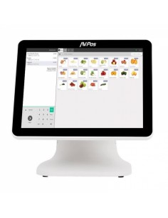 AVPos TPV K5000 Aluminio 15 Tactil Blanco - I7 - 8Gb Memoria - SSD 128gb - VGA y HDMI - Color Blanco
