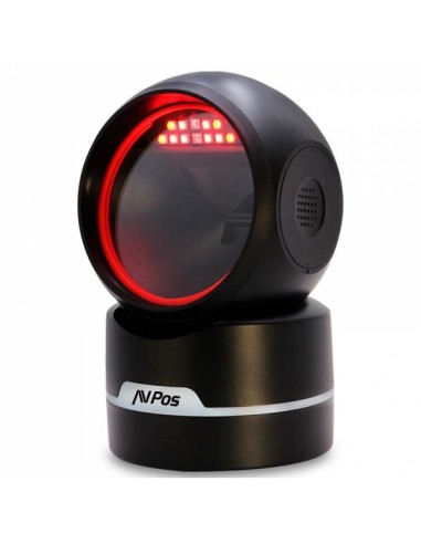 AVPos AVP-M680-2D Lector de Codigos de Sobremesa - Escaneo Automatico - Lectura de Codigos 1D-2D y QR - USB y Serie - Color