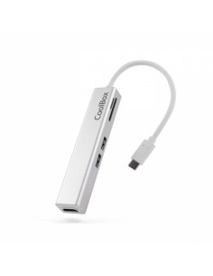 Coolbox MINIDOCK LITE USB-C Aluminio - HDMI - 3xUSB3.0 - SD - MicroSD - Color Blanco