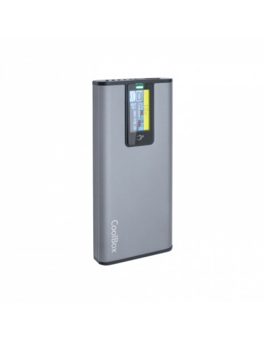 Coolbox MiniChase PS32 Caja SSD M.2 NVMe SATA - Pantalla LCD - Compatibilidad Dual - Diseño Compacto - Color Gris
