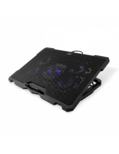 Coolbox NCP17-V5 Base Refrigerante Portatil - Silenciosa - Compatible 17" - Diseño Ergonomico - Color Negro