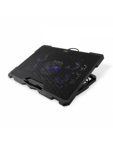 Coolbox NCP17-V5 Base Refrigerante Portatil - Silenciosa - Compatible 17" - Diseño Ergonomico - Color Negro