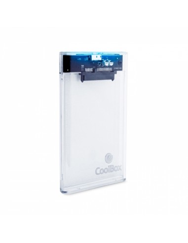 Coolbox SlimChase T-2533 Carcasa Externa Transparente - USB 3.0 - Diseño Slim - Alta Velocidad de Transferencia - Color