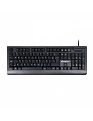 Coolbox V4 Teclado con Lector DNIe - Conexion USB - Compatible con Windows y Mac - Diseño Compacto - Instalacion Sencilla -