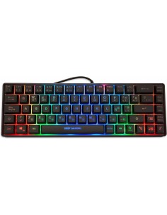 Coolbox DG TM065 Teclado Compacto Gaming - Iluminacion RGB - Teclas Mecanicas - Diseño Ergonomico - Alta Durabilidad - Color