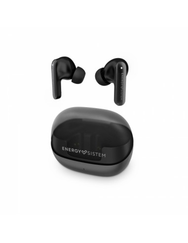 Energy Sistem Auriculares ANC -30dB - Quad Mic - Bluetooth 5.4 - 25h Autonomia - IPX4 - Plastico Reciclado - Color Negro