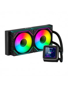Abysm Oceanic LCD 240 ARGB Kit de Refrigeracion Liquida - 2 Ventiladores de 120mm - Iluminacion ARGB - Pantalla LCD 2.8" -