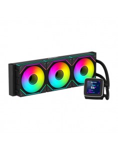 Abysm Oceanic LCD 360 ARGB Kit de Refrigeracion Liquida - 3 Ventiladores de 120mm - Iluminacion ARGB - Pantalla LCD 2.8" -