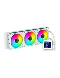 Abysm Oceanic LCD 360 ARGB Kit de Refrigeracion Liquida - 3 Ventiladores de 120mm - Iluminacion ARGB - Pantalla LCD 2.8" -