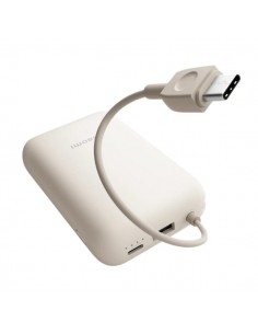 Xiaomi Bateria Externa Power Bank 10000 mAh con - Carga Rapida 22.5W - Cable de Carga Integrado - Puertos 1x USB-A-1x USB-C