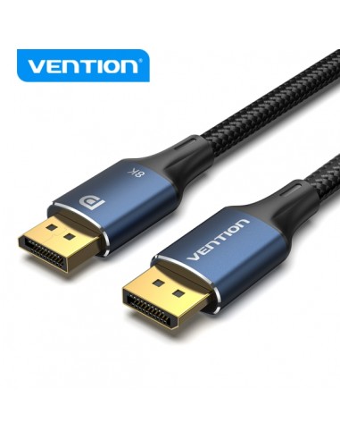 Vention Cable DisplayPort 1.4 8K Trenzado - Resolucion 8K@60Hz - 4K@144Hz - HDR - Compatible FreeSync G-Sync - Color Azul