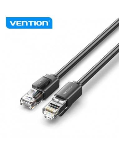 Vention Cable Ethernet Cat6A - 1000Mbps - 250MHz - UTP - PVC - 26AWG - Color Negro