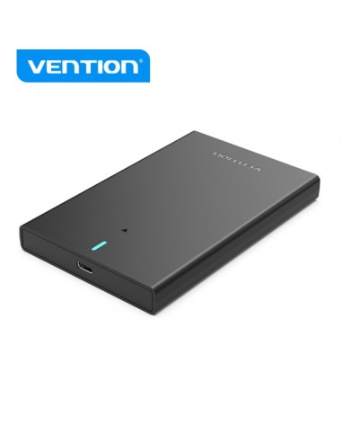 Vention Carcasa USB 3.1 Gen 2-C - Transferencia 6 Gbps - UASP y Trim - Modo Suspension - Proteccion ABS - Facil Instalacion -