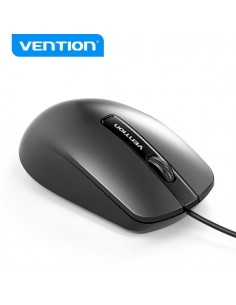 Vention KTA Raton USB-A - 3 Botones - DPI 1200 - Materiales PVC y ABD - Color Negro
