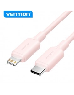 Vention Cable USB 2.0 Tipo C a Lightning - Niquelado - 27W - 3A - Color Rosa