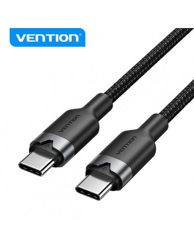 Vention Cable USB 2.0 - Niquelado - 60W - 3A - 2m - Color Negro
