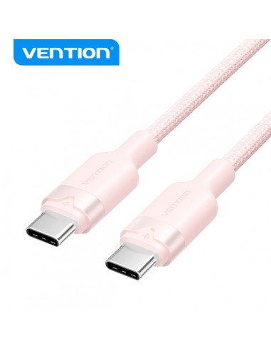 Vention Cable USB 2.0 Niquelado - Potencia 60W - Corriente max. 3A - Color Rosa