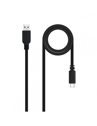 Nanocable Cable 2.0 3A USB-C Macho a USB-A Macho - Longitud 1.50m - Color Negro