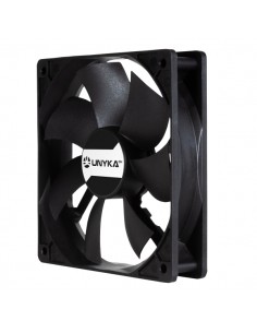 Unykach Server Ventilador 120mm de Doble Bola - Velocidad Max. 1800rpm - Conector de 4 Pines con Control de Temperatura -