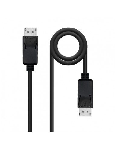 Nanocable Cable Displayport 1.2 CCS DP M-DP M - Longitud 0.5m - Soporta Resoluciones de Video de hasta 4K - Color Negro