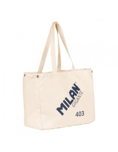 Milan Serie 1918 Gigante 403 Tote Bag Bolsa de Tela - Tamaño 51x40.5x21.5cm - Capacidad 40L - Color Beige