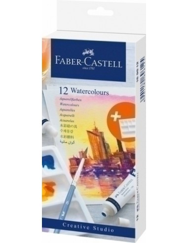 ACUARELAS FABER CASTELL PACK 12 TUBOS