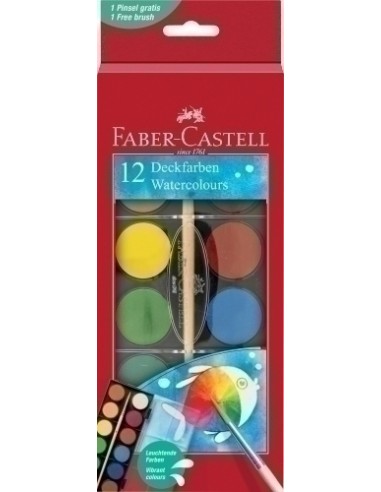 ACUARELAS FABER-CASTELL ESTUCHE DE 12