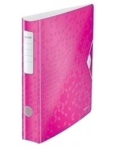 ARCHIVADOR LEITZ WOW A4 180º 50mm FUCSIA