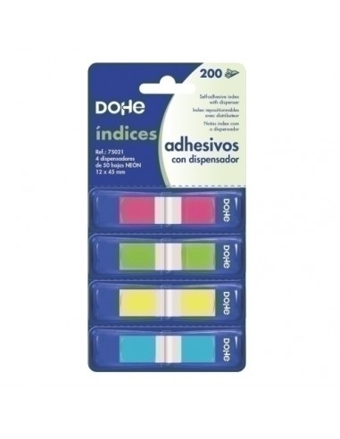 BANDERITAS ADHESIVAS DOHE 4 COLORES