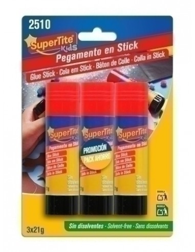 BARRA PEGAMENTO SUPERTITE 21g BLISTER 3