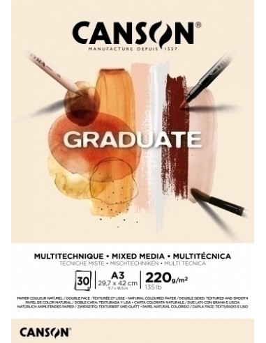 BLOC DIBUJO C.GRADUATE MIX MED.NT.A3 220