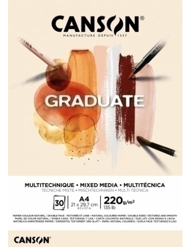 BLOC DIBUJO C.GRADUATE MIX MED.NT.A4 220