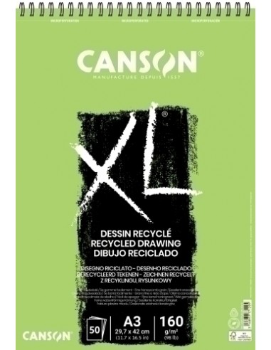 BLOC DIBUJO CANSON XL RECICLADO C/ESP. A