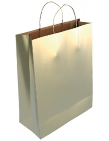 BOLSA PAPEL KRAFT LISO 40x46 ORO P/25