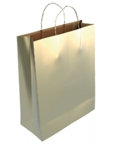 BOLSA PAPEL KRAFT LISO 40x46 ORO C/200