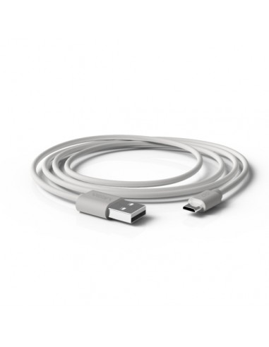 CABLE USB - MICRO BLANCO 1 m.