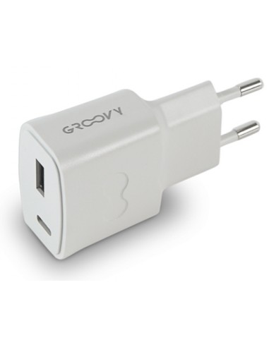 CARGADOR GROOVY PARED USB+USB-C 3