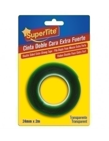 CINTA DOBLE CARA SUPERTITE 2mx24mm FUERT