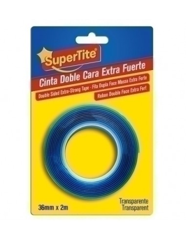 CINTA DOBLE CARA SUPERTITE 2mx36mm FUERT