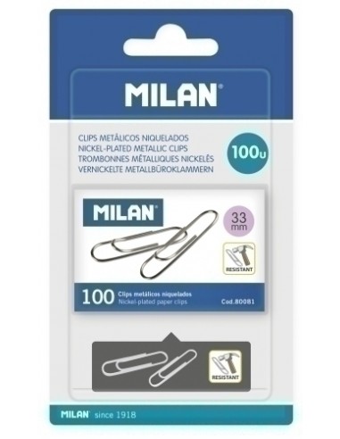 CLIP MILAN (33 mm) LAB.NIQ.Cj.100