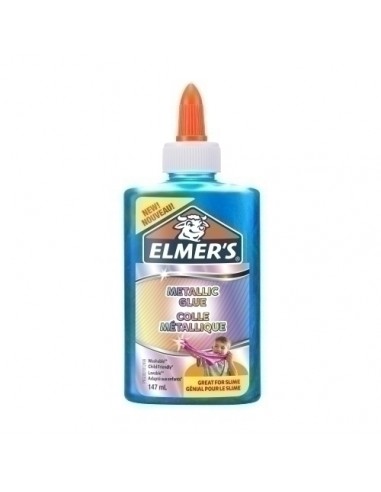 COLA ELMER´S SLIME METALICO AZUL