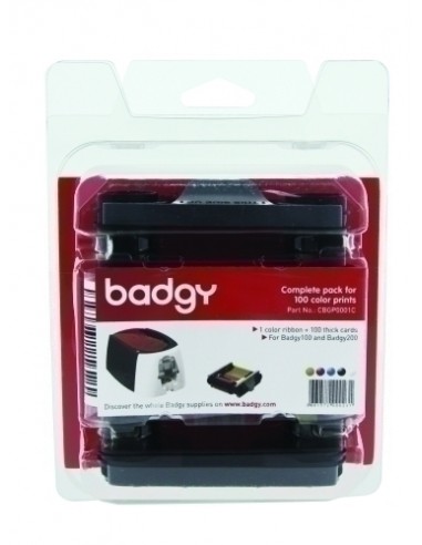 KIT CINTA BADGY 100 IMPR. + 100 TARJETAS