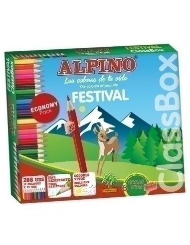 LAPICES COLOR ALPINO FESTIV.CLASSBOX 288