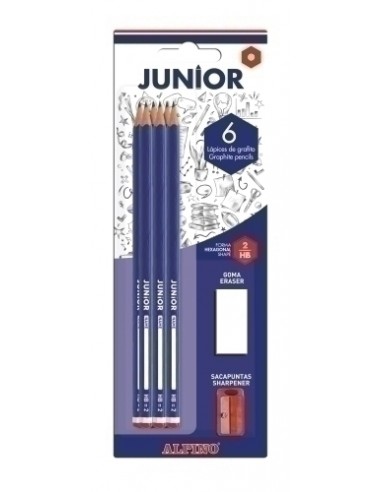 LAPIZ ALPINO JUNIOR - HB blister 6