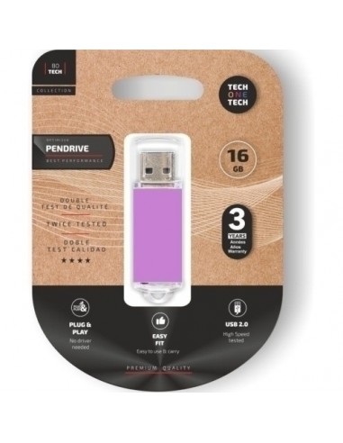 MEMORIA USB 16GB TECHONE BASIC PURPLE