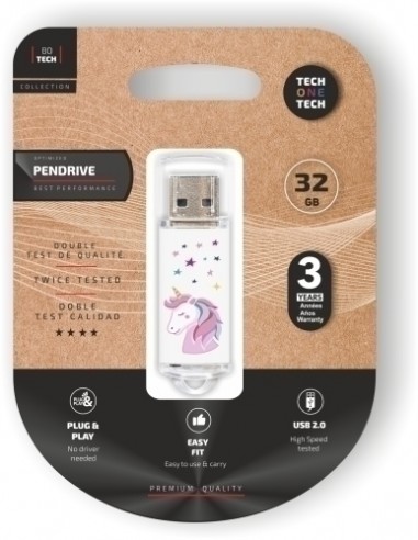 MEMORIA USB 32GB TECHONE UNICORNIO DREAM