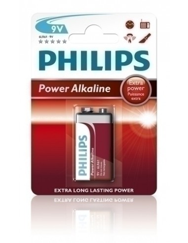 PILAS PHILIPS 6LR61 SUPER ALCALINA B/1